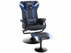 Fauteuil gamer inclinable pivotant avec repose-pied