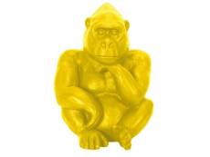Gorille décoratif magnesia - hauteur 54 cm - jaune