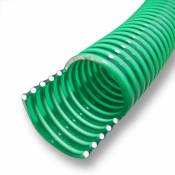 Helloshop26 - Tuyau d'aspiration 10 m à pression diamètre 32mm (1 1/4) spirale renforcement vert