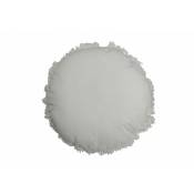 Jolipa - Coussin rond en coton blanc 47x47cm - Blanc