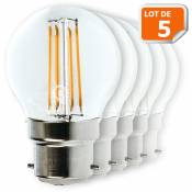 Lampesecoenergie - Lot de 5 Ampoules Led Filament Culot
