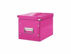 Leitz click & store cube - boîte de rangement - m - rose