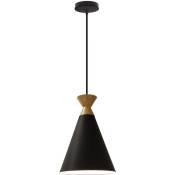 Lustre suspension industrielle créative métal restaurant bar lampe suspension décoratif fer forgé - Noir