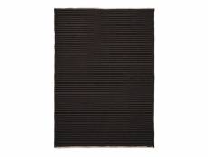 Modern tapisserie - tapis réversible charbon 160x230