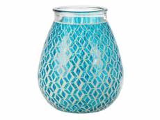 Paris prix - vase design "mosaïque rond" 27cm bleu