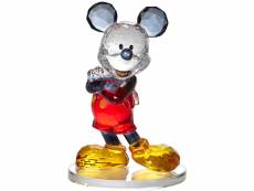 Statuette de collection mickey mouse en acrylique facetté