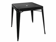 Table carrée en acier noir 668mm - bolero bistro -