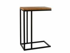Table d'appoint oskar bois-noir 66x46x30cm E3-83595