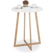 Table d'appoint ronde, style scandinave, salle à manger,