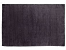 Tapis en viscose gris foncé 160 x 230 cm gesi ii 188204