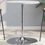 Torana - Table de bar blanc 60x60x90cm bois d'ingénierie