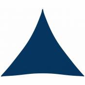 Voile de parasol Tissu Oxford triangulaire 5x6x6 m Bleu Vidaxl Bleu