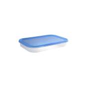 15090802 bac helsinki, 1,50 l boîte transparent couvercle bleu 15090803 - Plast Team