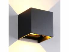 Applique murale - cube led - lubo noir
