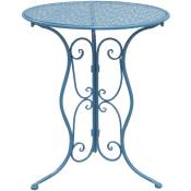 Aubry Gaspard - Table ronde en métal - Bleu