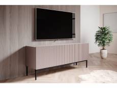 Bobochic meuble tv 150 cm kasha pieds noir rose