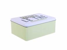 Boîte de conservation - ma boîte à thé - vert clair