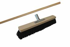 Broom Head 60 CM with Handle and Handle 1.4 M Indoor Broom for Large Areas horse hair. Broom Brush by Besen und Schrubber