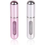 Choyclit - Pulvérisateur,Lot de 2 mini flacons vaporisateurs de parfum de voyage rechargeables - Flacon de taille de voyage - Flacon de pompe de