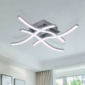 Delaveek - Plafonnier led Design moderne Blanc Froid 6000K Forme de Vague Lampe de Plafond Pour salon chambre à coucher salle à manger bureau
