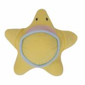 Gant de toilette en forme d'étoile de mer - Jaune
