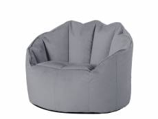 Icon pouf fauteuil en velours "sirena", pouf pour salon, pouf poire adultes grand - fabriqué en europe