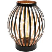 Jhy Design - Lampe en Métal Alimentée par Piles, Lampe de chevet de décoration de lampe de bureau sans fil de 22 cm de haut