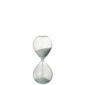Jolipa - Sablier en verre blanc 25 cm - Blanc