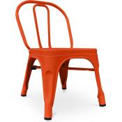 Kid Style - Chaise pour enfant Stylix - Métal Orange - Fer - Orange