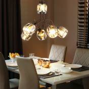 Lampe à suspension Lampe à suspension Lampe à suspension Cristaux couleur bronze chromé h 130 cm salon chambre