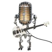 Lampe de Bureau Robot Microphone Vintage de Style RéTro,
