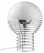 Lampe de table Wire H 54 cm - Panton 1972 - Verpan blanc en métal