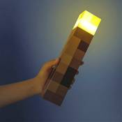 Largeight - Minecraft Game Led Torch Desk Lampe De Chevet Veilleuse Décoration de la Maison