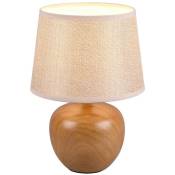 Lúzete - lampe de table splendour 18CM imitation bois