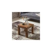 M&s - Table basse carrée 48x48x11 cm en bois de sheesham