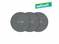Pack de 5 grilles à poncer adhesives, carbure de silicium, grain 80, 120, 220 ø125 mm 8464000 wolfcraft