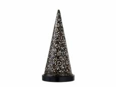 Paris prix - lampe en métal led "cône" 37cm noir