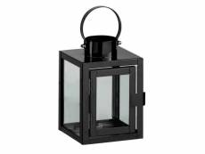 Paris prix - lanterne design rectangulaire "porta" 15cm noir