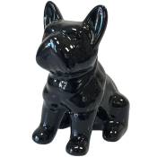 Petite statue Bulldog noire