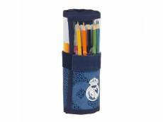 Pochette crayons real madrid c.f. 412124786 bleu (27 pièces)