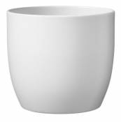 Pot rond céramique blanc ø12 cm