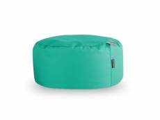 Pouf rond similicuir outdoor turquoise happers 3711857