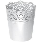 Prosperplast - Pot de Fleurs 11.2 x 13 cm, Blanc -
