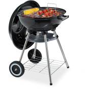 Relaxdays - Barbecue en boule, supports et réceptacle