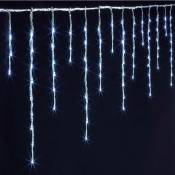 Rideau stalactite extérieur 25m 1500 led blanc froid + transfo Feeric lights & christmas