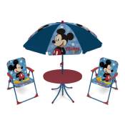 Set de jardin avec une table 2 chaises et parasol DISNEY