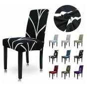 Shining House - 4 housses de chaise universelles housses de chaise de salle à manger élastiques et lavables en lycra - multicolour