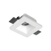 Silamp - Support Spot GU10 led Carré Blanc 120x120mm