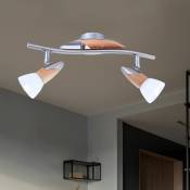 Spot de plafond lampe en bois salon éclairage lampe