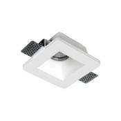Support Spot GU10 led Carré Blanc 120x120mm Silamp